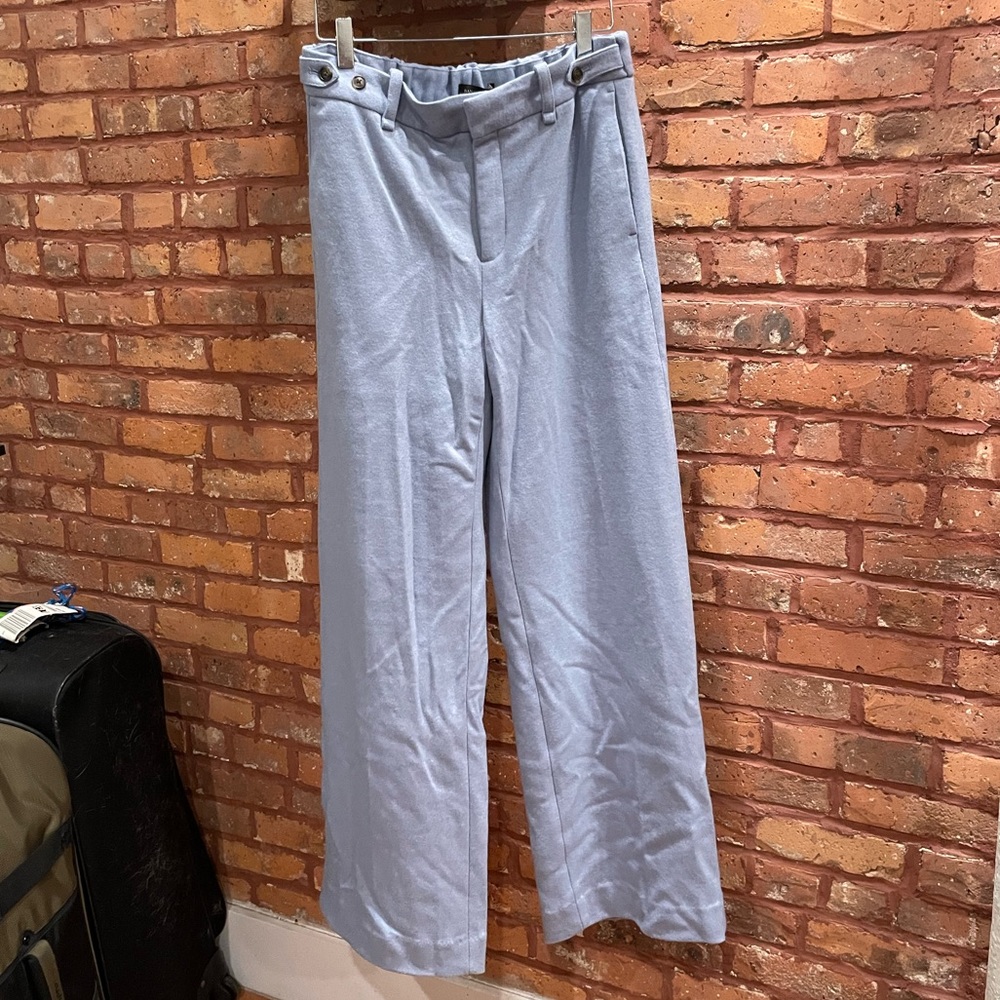 NWT banana republic sweater wide leg pants in light blue